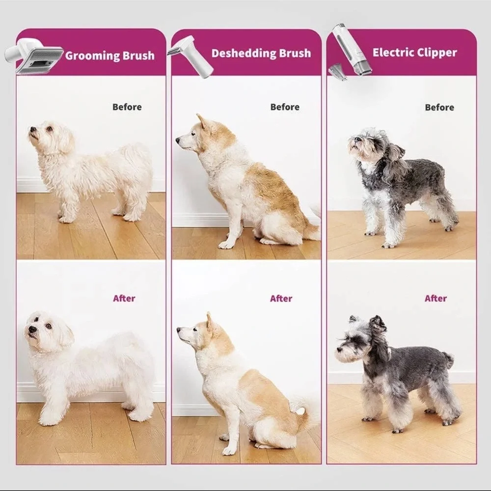 PETKIT AirClipper 5-in-1 Pet Grooming Kit Vacuum Grooming System